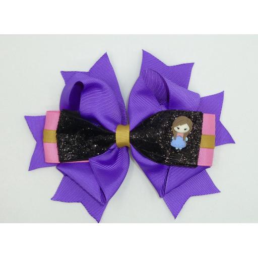 Anna (Frozen) 7 inch Stacked Boutique Bow