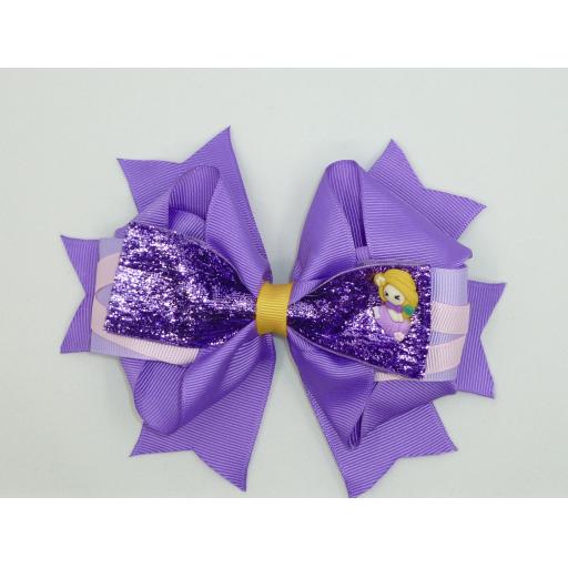Rapunzel 7 inch Stacked Boutique Bow