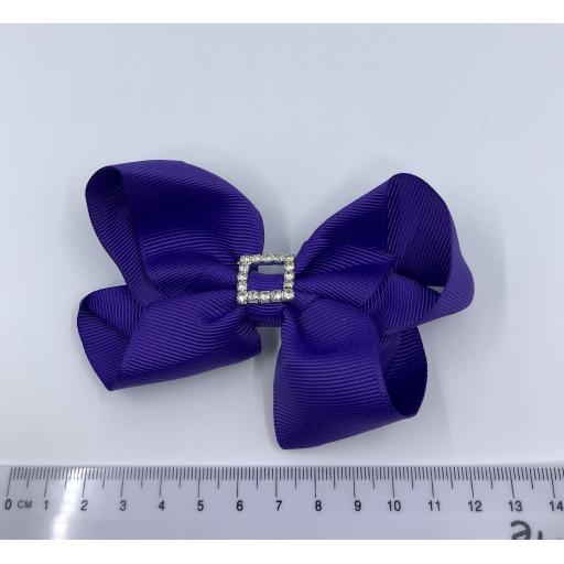 Purple Boutique Bow with diamantÃ© buckle