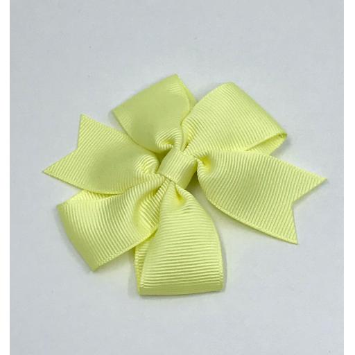 3 inch Baby Maize Pinwheel Bow on clip